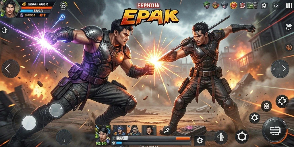 Tampilan gameplay menegangkan dalam 8364 dengan aksi yang cepat.
