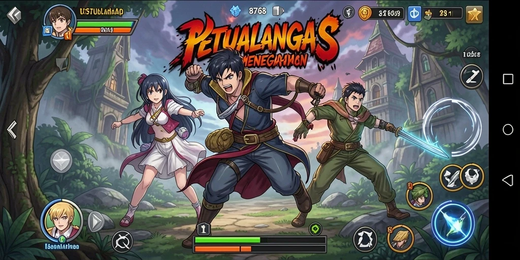 Gameplay menarik dan grafis anime yang spektakuler di 8768.