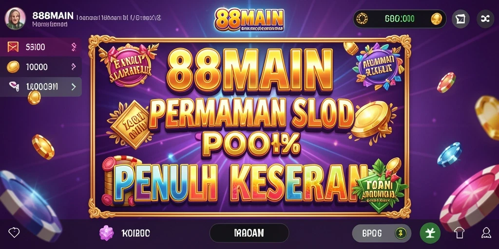Tampilan gameplay slot yang mendebarkan di 88MAIN.