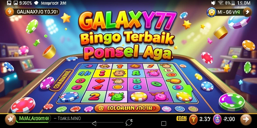 Tampilan gameplay seru GALAXY77 dengan berbagai fitur bingo.