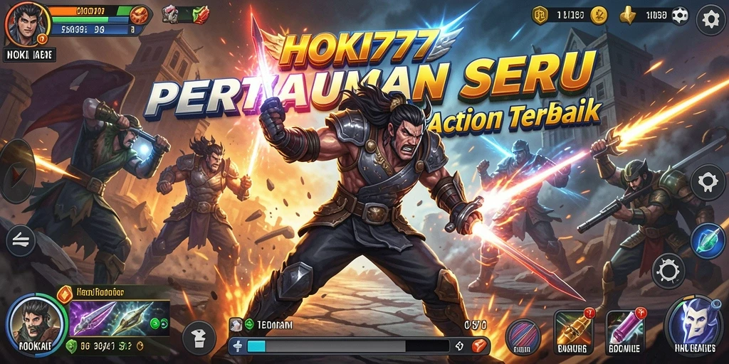 Tampilan menegangkan dari gameplay HOKI777 yang penuh aksi.