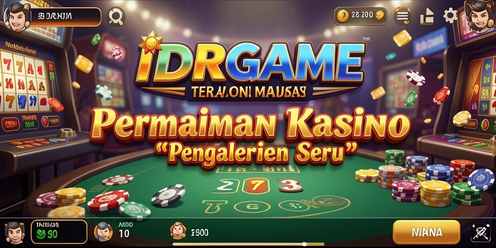 Screenshot gameplay IDRGAME menampilkan aksi seru di permainan kasino.