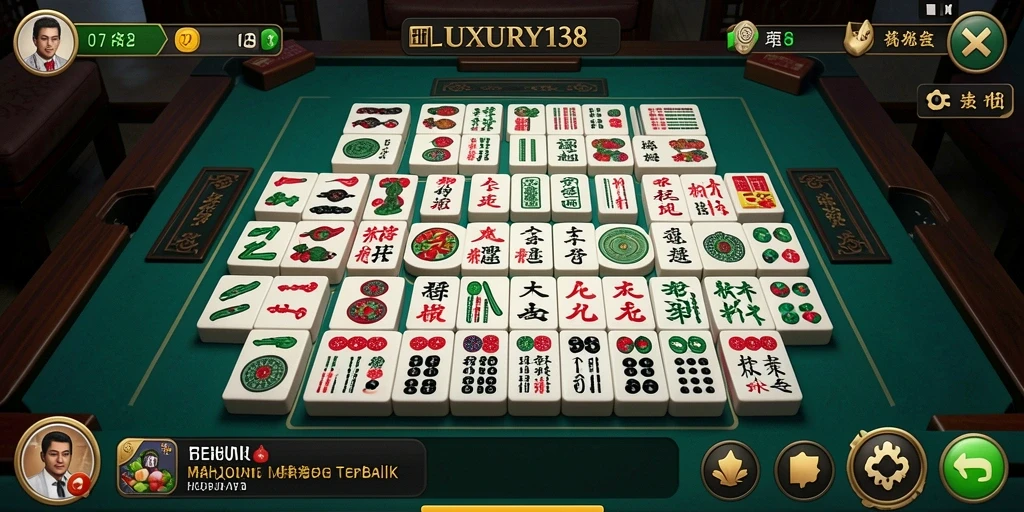 Tampilan utama LUXURY138 dengan gameplay Mahjong yang menantang.
