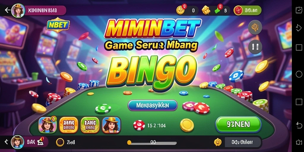 Screenshot gameplay MIMINBET menampilkan momen seru permainan Bingo.