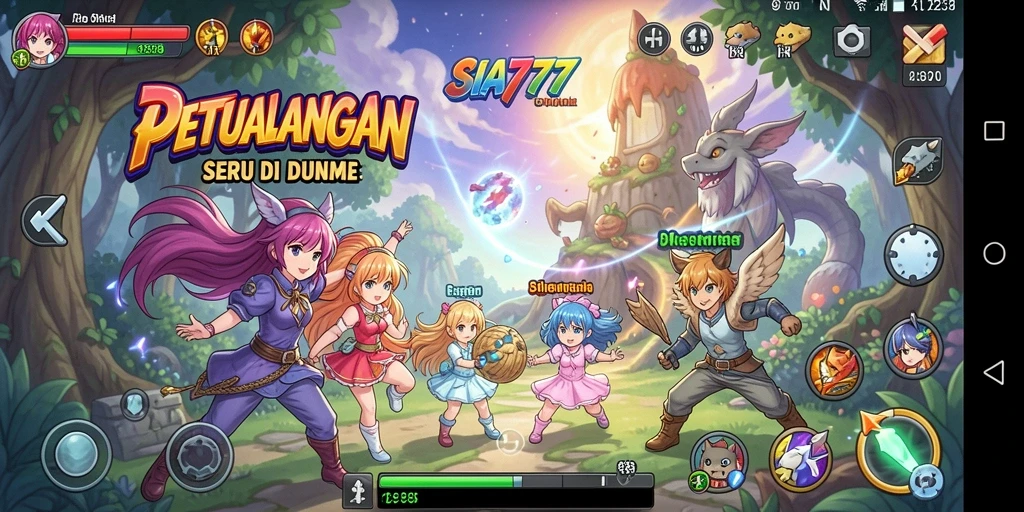 Tampilan screenshot SIA777 menampilkan aksi seru dalam game Anime.