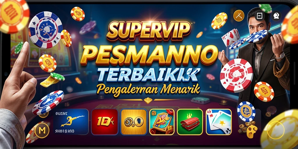 Screenshot utama SUPERVIP menampilkan gameplay menegangkan dalam suasana Kasino.