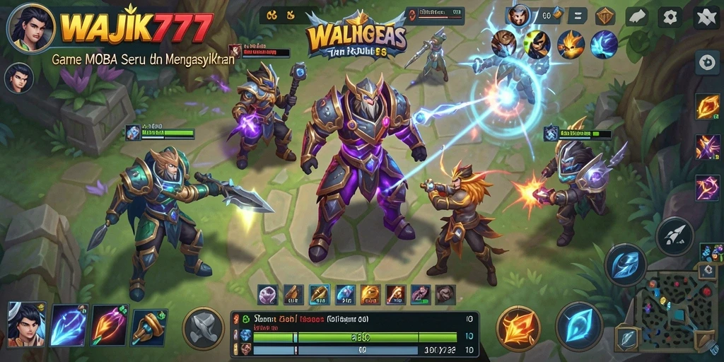 Tampilan menarik dari gameplay WAJIK777 di arena pertempuran.