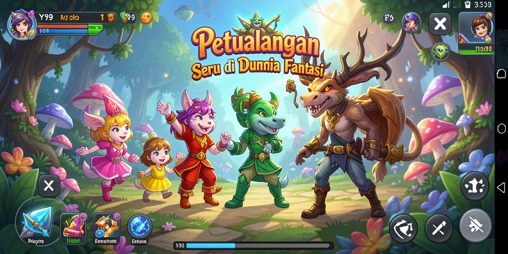 Tampilan gameplay Y89 dengan grafik menakjubkan dan petualangan seru.